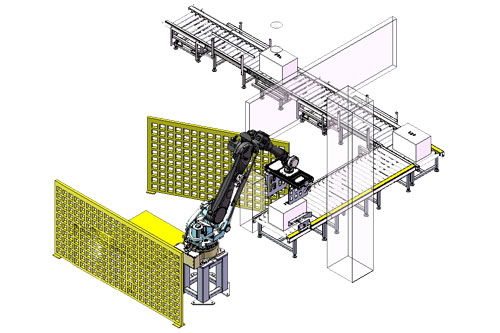 裝箱碼垛輸送線 裝箱碼垛輸送線